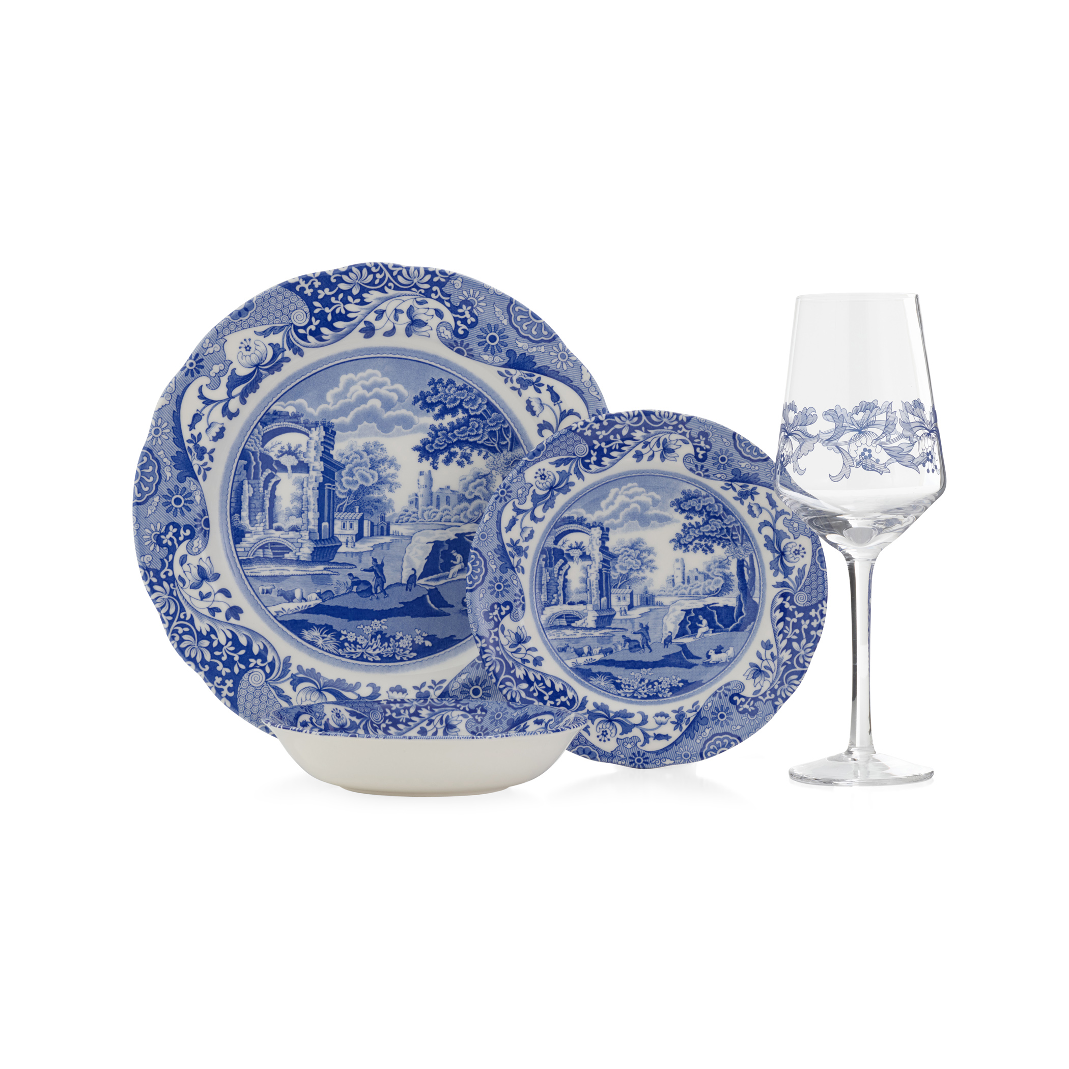 Blue Italian 16 Piece Set image number null